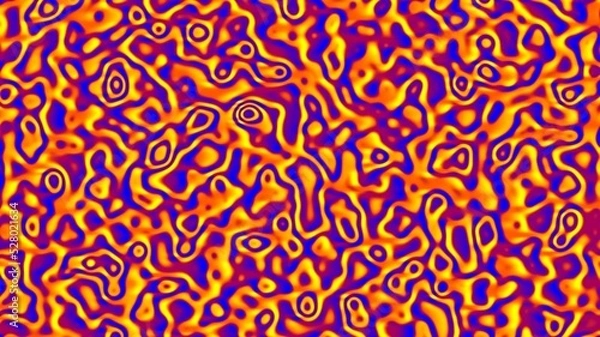 Fototapeta Orange liquid grunge abstract background texture. CRT contrast effect. Suitable for social media, presentation, poster, backdrop, wallpaper, website, poster, online media, etc.