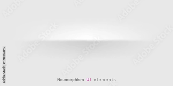 Fototapeta Neumorphism style liquid interface background. Neumorphism User interface design.