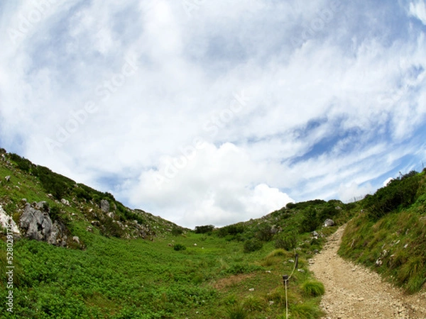 Obraz Landscape with mountain road and sky