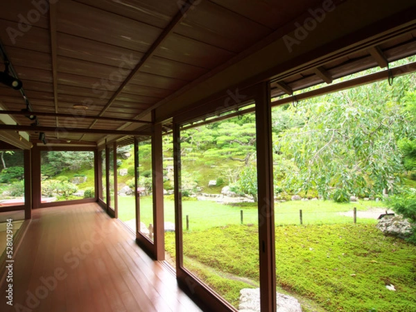 Obraz The porch of a Japanese house