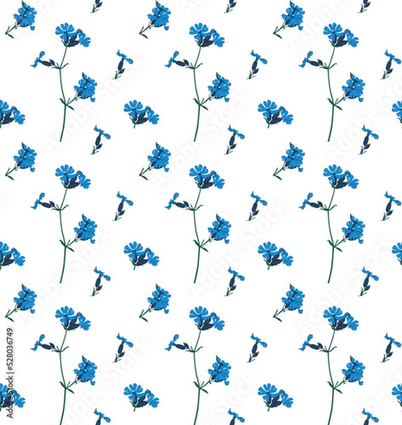 Obraz Seamless colored natural pattern consisting of flowers
