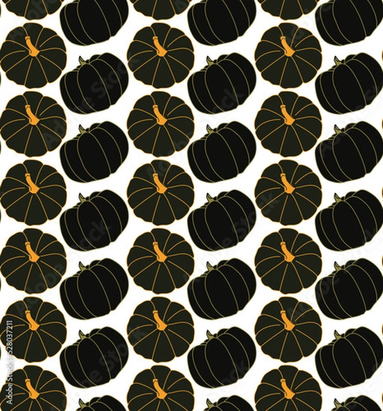 Obraz Seamless colorful pattern with halloween pumpkins
