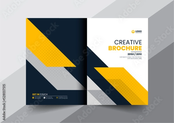 Fototapeta corporate company profile brochure annual report booklet proposal cover page layout concept design