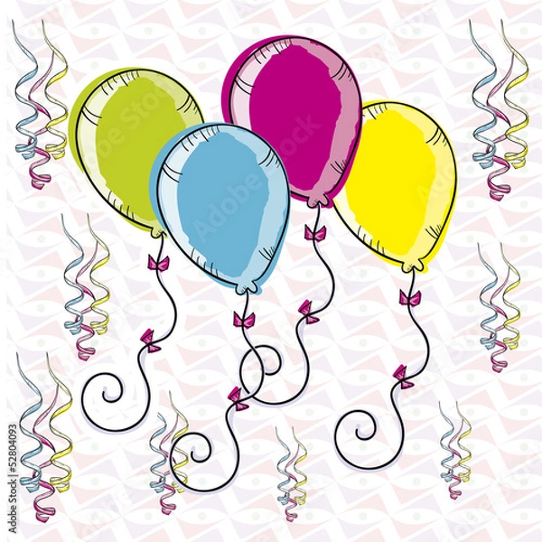Fototapeta balloons design