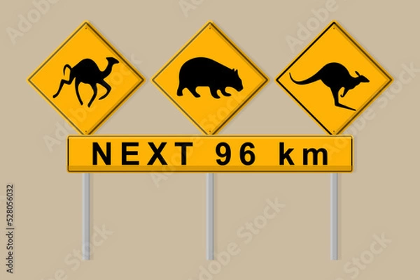Obraz Australian Road Signs Vector