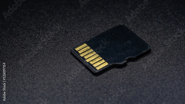 Fototapeta usb flash memory card on black