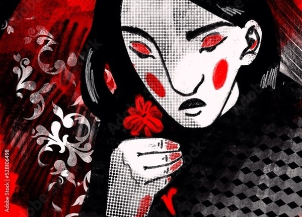 Obraz scary halloween mask