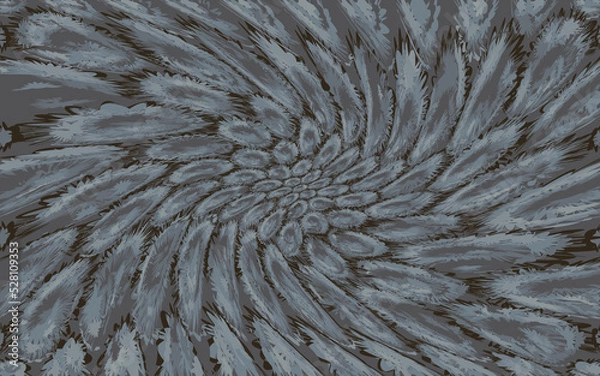 Obraz close up of a feather white black and brown pattern graphic art design wallpaper texture