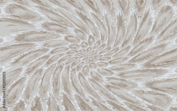 Obraz close up of a feather white and brown pattern graphic art design wallpaper