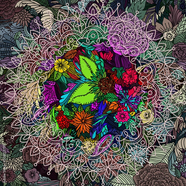 Obraz Flower & Mandala Series 1