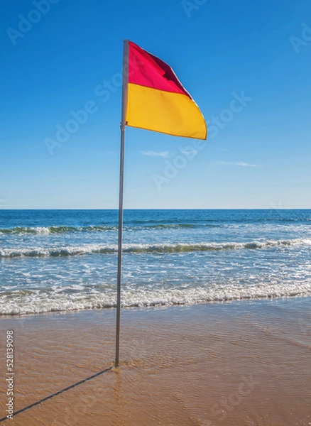 Fototapeta Swim between the flags on an Australian beach