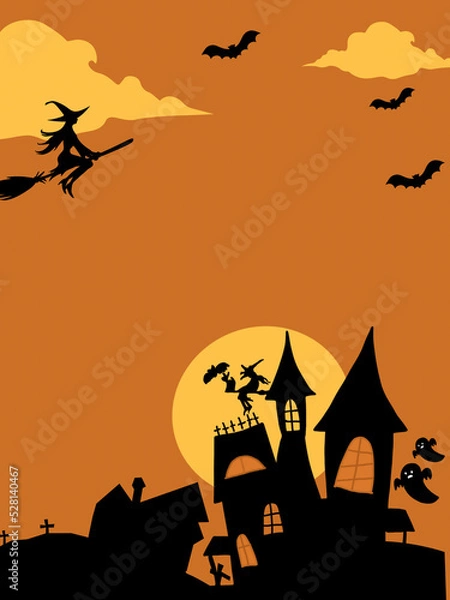 Obraz halloween background with pumpkin