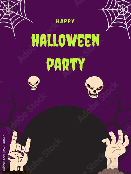 Obraz halloween party invitation