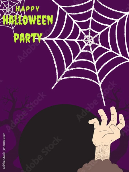 Obraz halloween background with bats