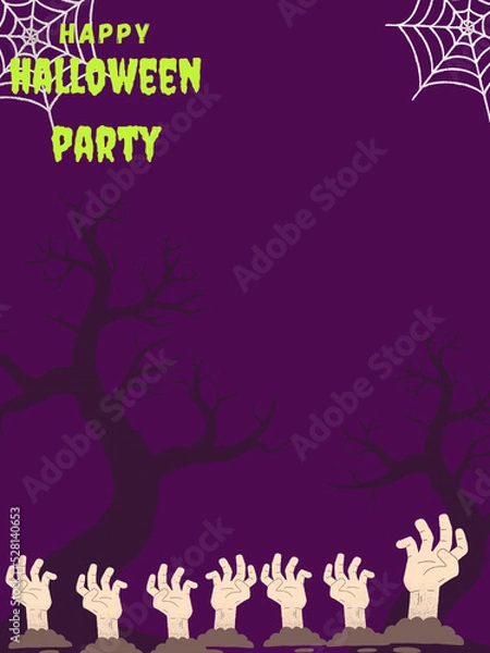 Obraz halloween party background