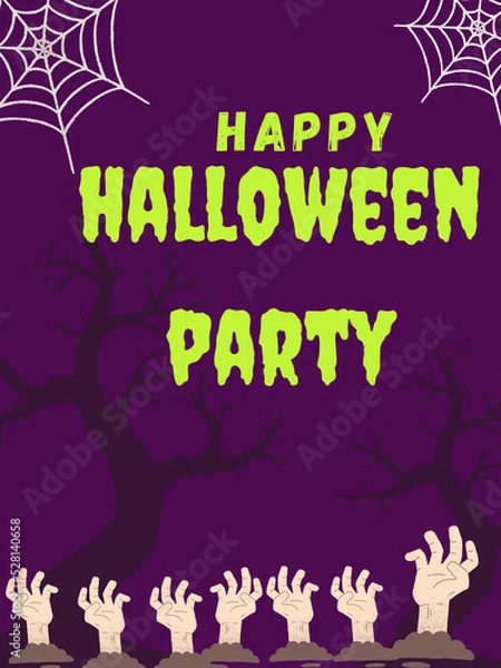 Obraz halloween party invitation