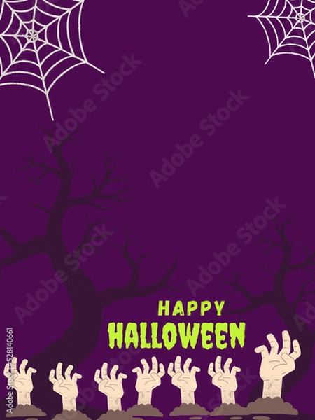Obraz halloween background with bats