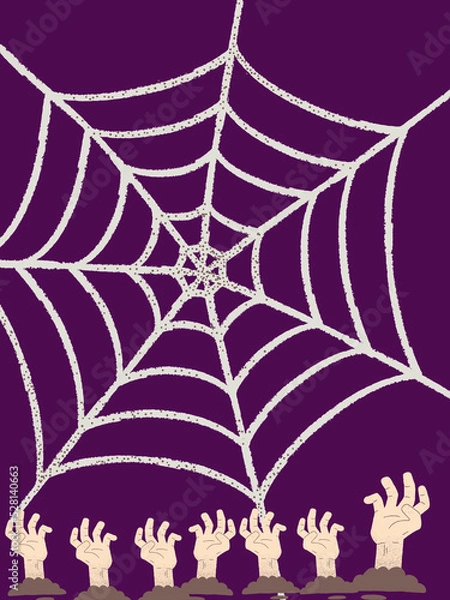 Obraz spider and web