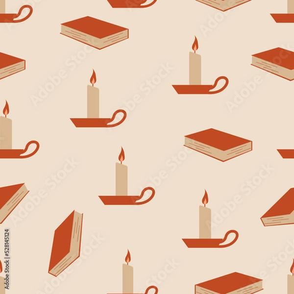 Fototapeta Fall colorful seamless pattern