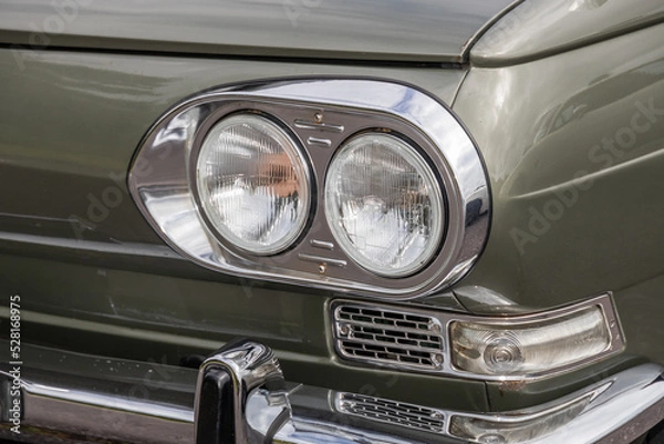 Fototapeta 古い自動車のヘッドライト　Headlight of the old car