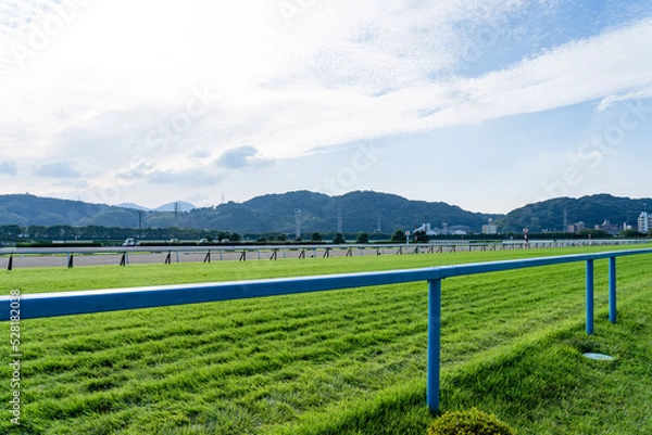 Obraz 競馬場　直線