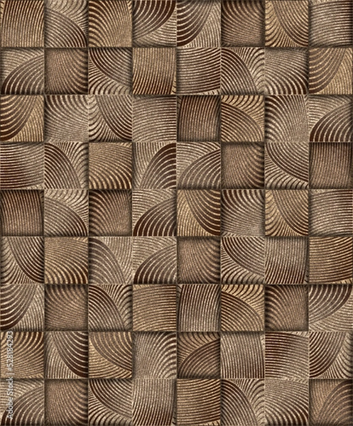 Obraz texture squares. Aesthetic modern seamless pattern for print with abstract pattern.