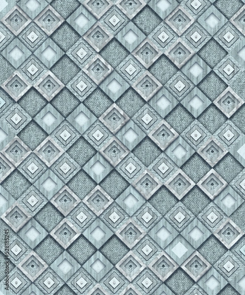 Obraz texture squares. Aesthetic modern seamless pattern for print with abstract pattern.