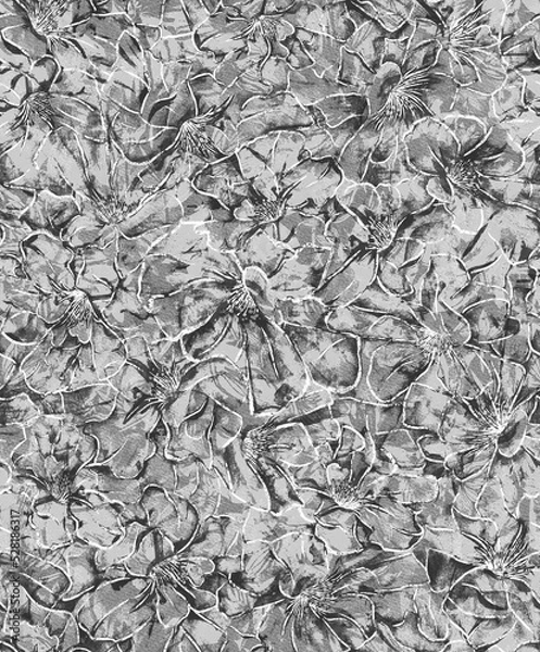 Obraz flowers abstraction. floral elements drawn repeating background. Artistic background.
Floral brush strokes seamless pattern background for fashion prints, graphics, backgrounds and crafts