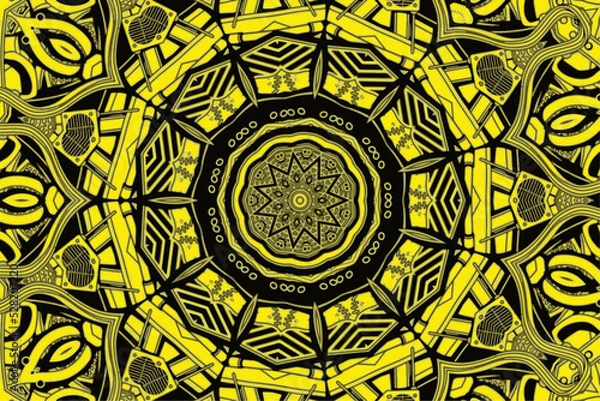 Obraz Vector colored abstract round mandala background