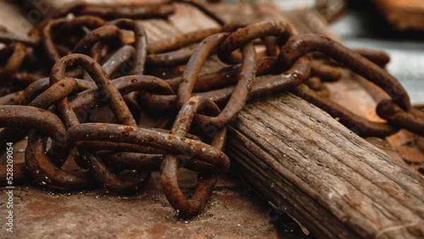Fototapeta old chain