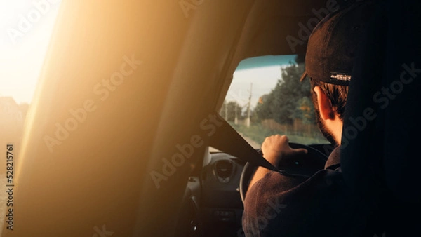 Fototapeta person looking out window