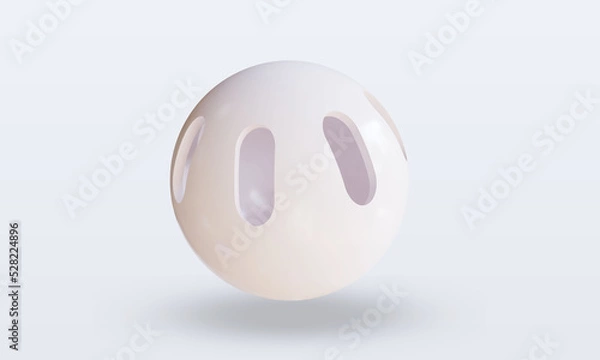 Obraz 3d Sport Ball Wiffleball rendering front view