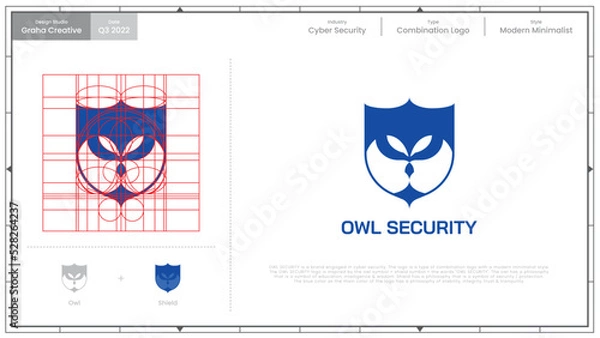 Obraz OWL SECURITY - LOGO & BRAND GUIDE
