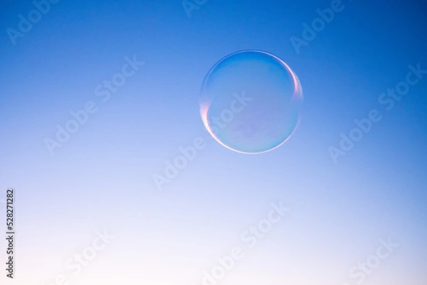 Obraz soap bubbles on blue sky