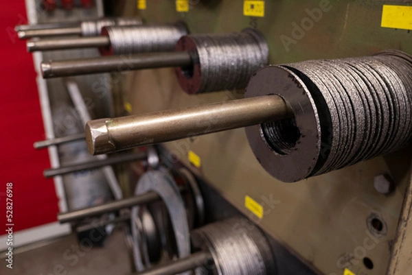 Obraz Graphite gaskets on the stand