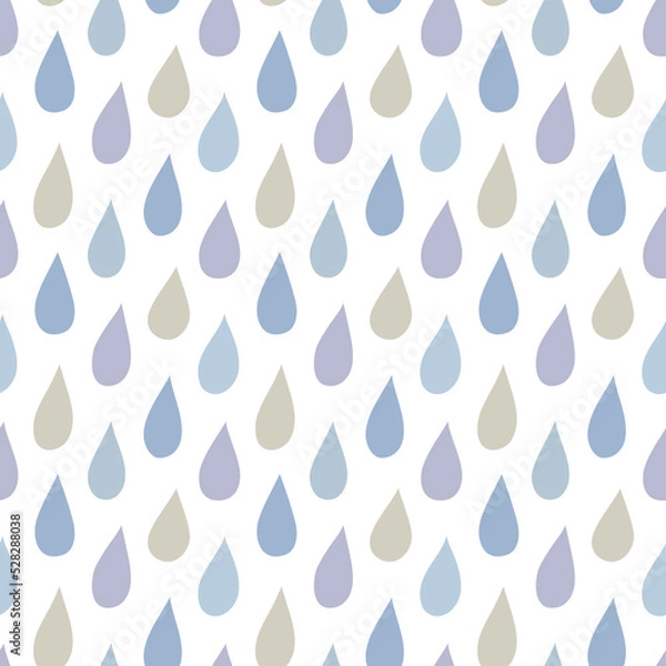 Fototapeta Multicolored drops seamless pattern