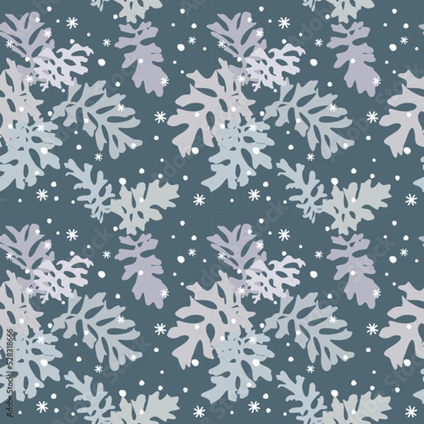 Obraz Christmas and Happy New Year seamless pattern.Vector design template.