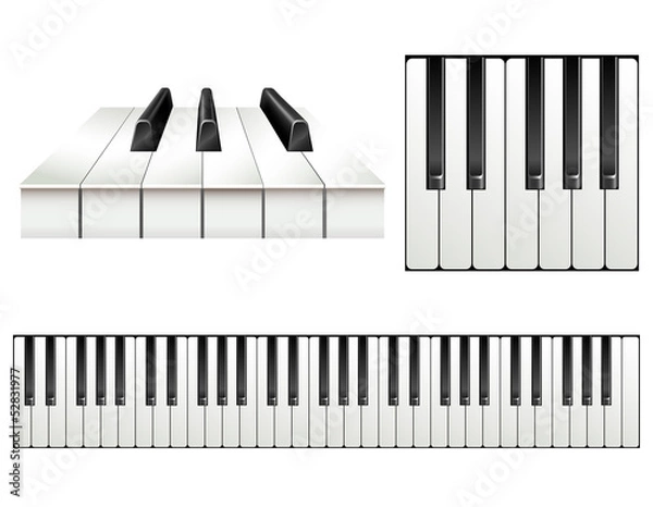 Obraz Piano key set