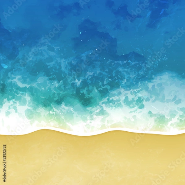 Fototapeta sea beach vector background