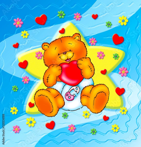 Obraz CUTE AND FUNNY BEAR