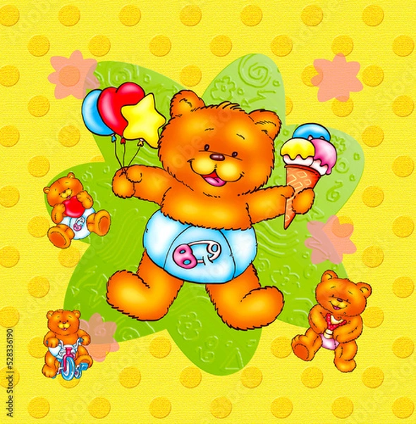 Obraz CUTE AND FUNNY BEAR