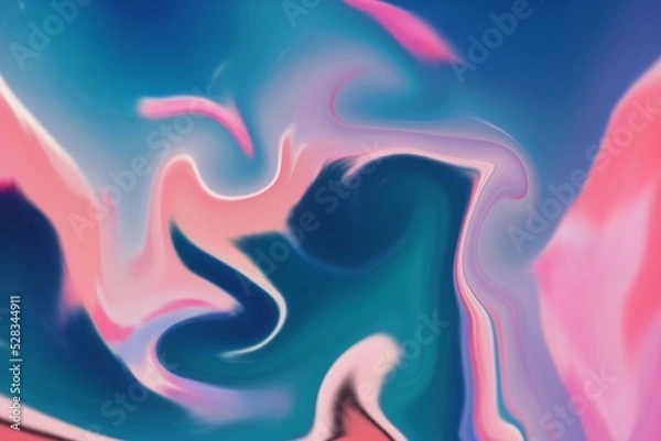 Fototapeta Dream Land Liquid Color Retro Surreal Sunshine