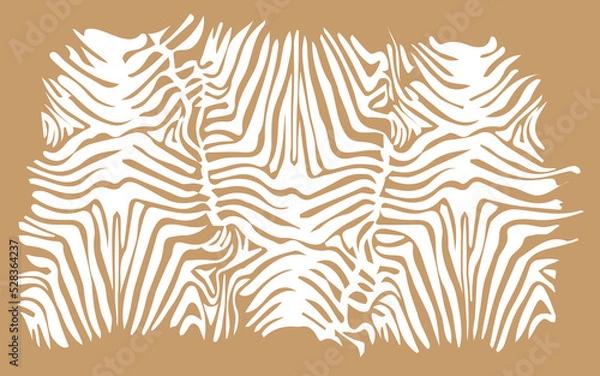 Fototapeta zebra skin abstract background african safari vector pattern