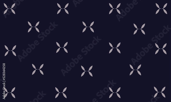 Fototapeta vector pattern flowers on a blue background