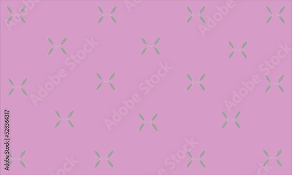 Fototapeta vector pattern flowers on a pink background