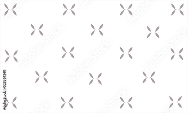 Fototapeta vector pattern flowers on a white background