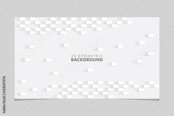 Fototapeta Simple abstract 3d geometric web background