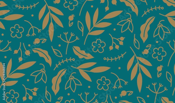 Obraz Floral ornament. Seamless patern. Vector image.