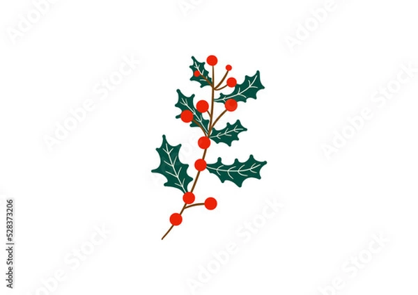 Fototapeta Red Berry Branch