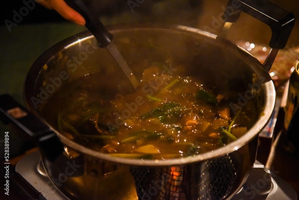 Fototapeta キャンプ飯　カレー